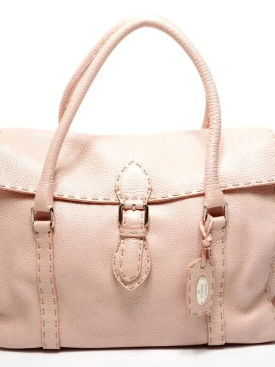 Fendi Shoulder Bag Leather Selleria - Picture 2 of 10